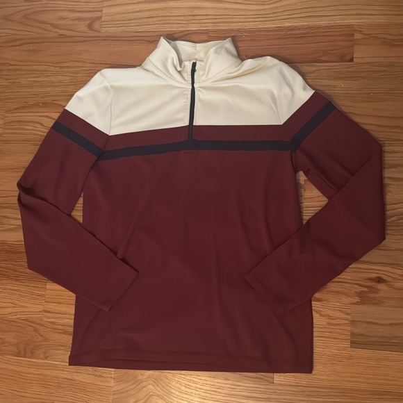 Men’s Marine Layer x Lost & Found Cordovan Natural Quarter Zip Pullover szM - Picture 3 of 8